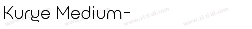 Kurye Medium字体转换